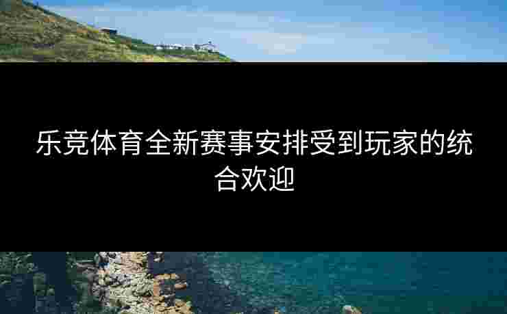 乐竞体育全新赛事安排受到玩家的统合欢迎